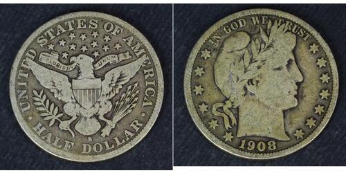 1\/2 Dólar Estados Unidos de América (1776 - ) Plata 